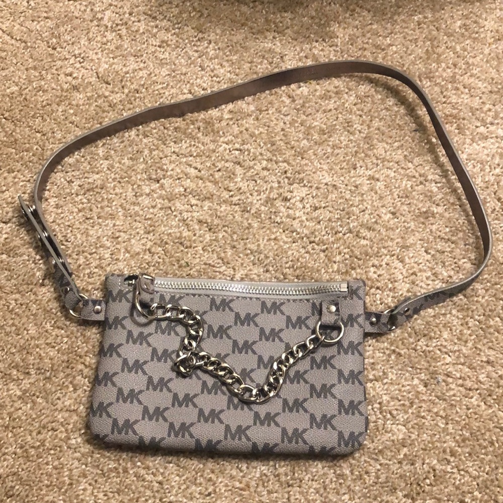 Michael Kors Grey Chain Fanny Pack Belt